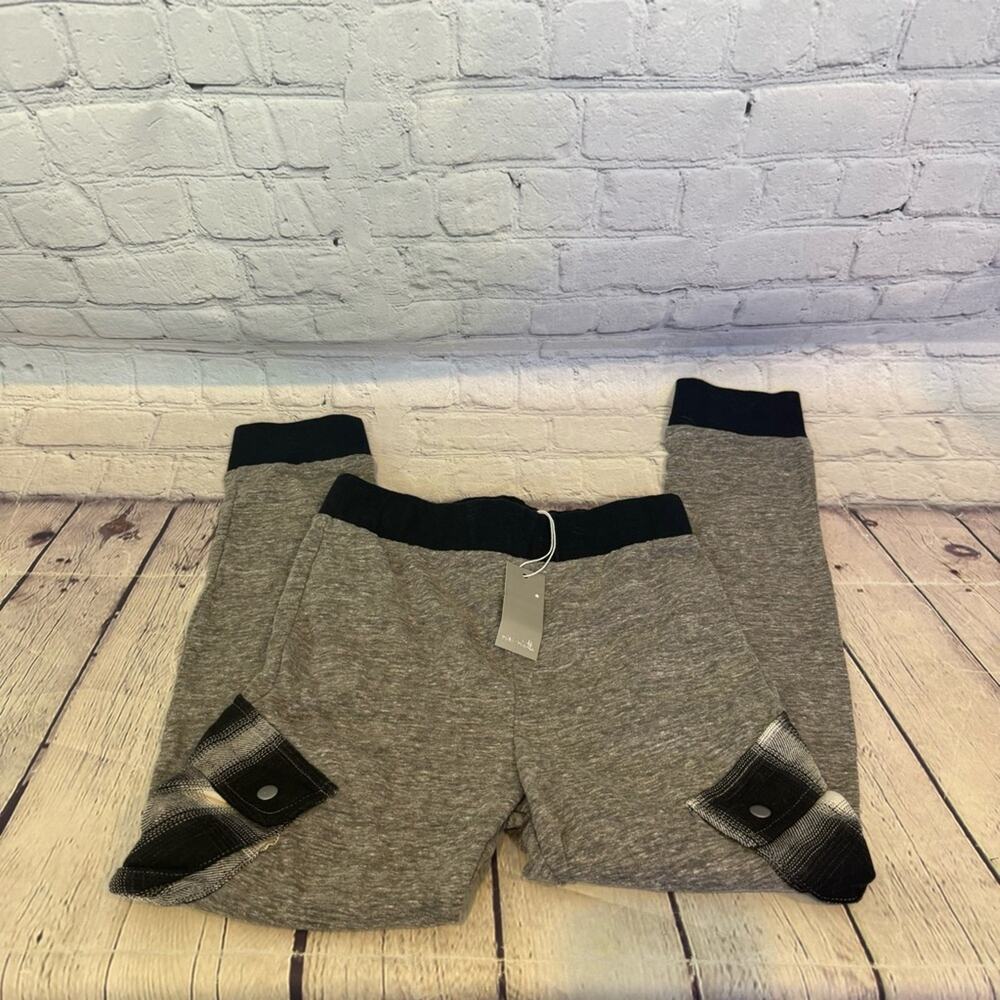 Miki Miette Gray Plaid Pocket Jogger Pants - Picture 3 of 3